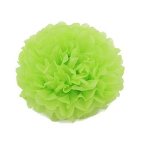 10 X 8" Green Tissue Paper Ball Pom Poms 