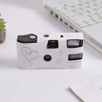 10 x HEARTS DISPOSABLE 27exp WEDDING Bridal CAMERA WITH FLASH 